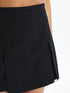 LC Waikiki Women's Waist Zipper Plain Skirt with Shorts